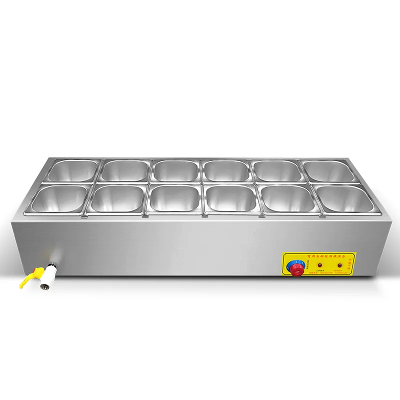 

Tabletop Electric Restaurant Buffet Warmer Stainless Steel Heated Food Display Equipment