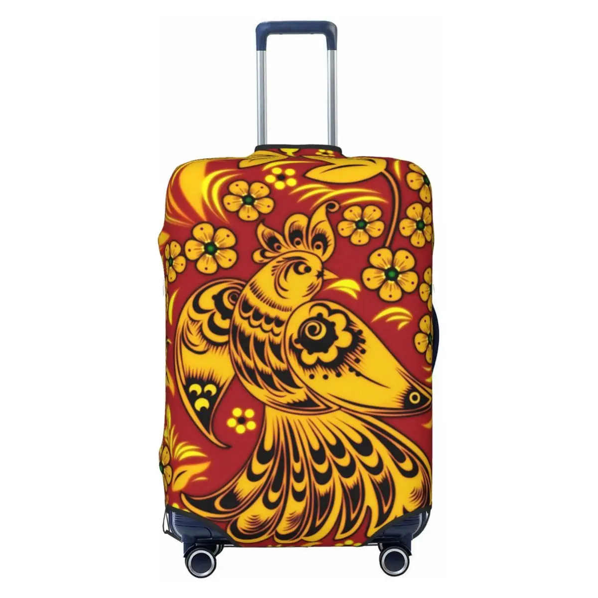 

Пользовательский Хохлома Русское народное искусство Чехол для багажа Забавный дорожный чемодан Защитный чехол для 18-32 дюймов