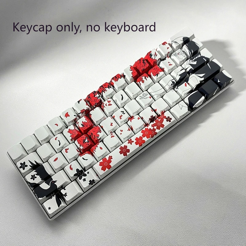 Mechanical Keyboard Keycaps Machima 129 Key Side Engraved Translucent Keycaps Heat Sublimation Process Pbt Material Keycaps