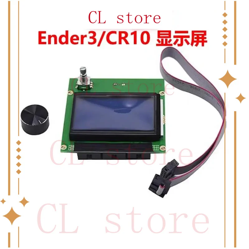 

Экран ЖК-дисплея Ender-3 12864 с металлической опорной пластиной для 3D-принтера серии Ender 3S Ender 3 pro Ender 5 CR-10