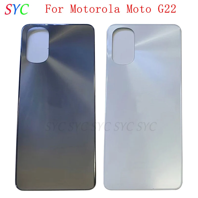 

Rear Door Battery Cover Housing Case For Motorola Moto G22 Back Cover with Logo Repair Parts