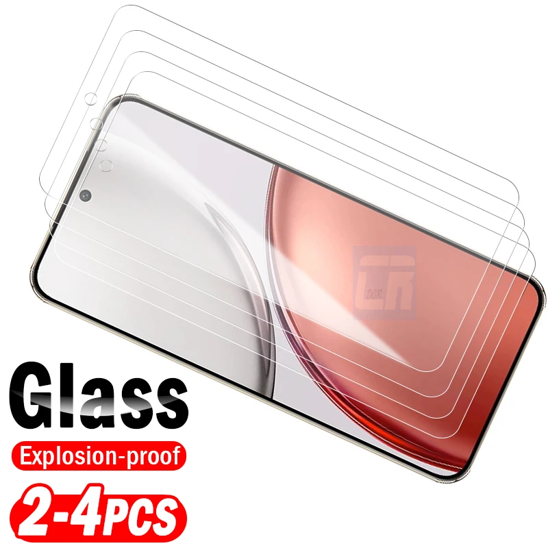 واقي شاشة مكون من 2-4 قطع من الزجاج المقسى لهاتف Honor Magic8 Lite غطاء كامل طبقة رقيقة واقية لفيلم Honor 500 Pro عالي الوضوح