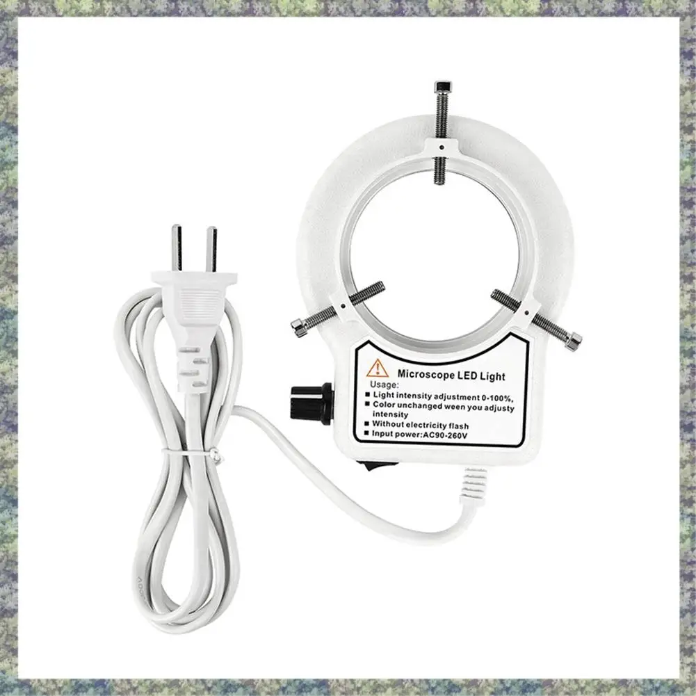 

WON Adjustable LED Ring Lamp Illuminator Lamp Industry For Industry Stereo Video Camera Trinocular Microscope Lens Durable A EU