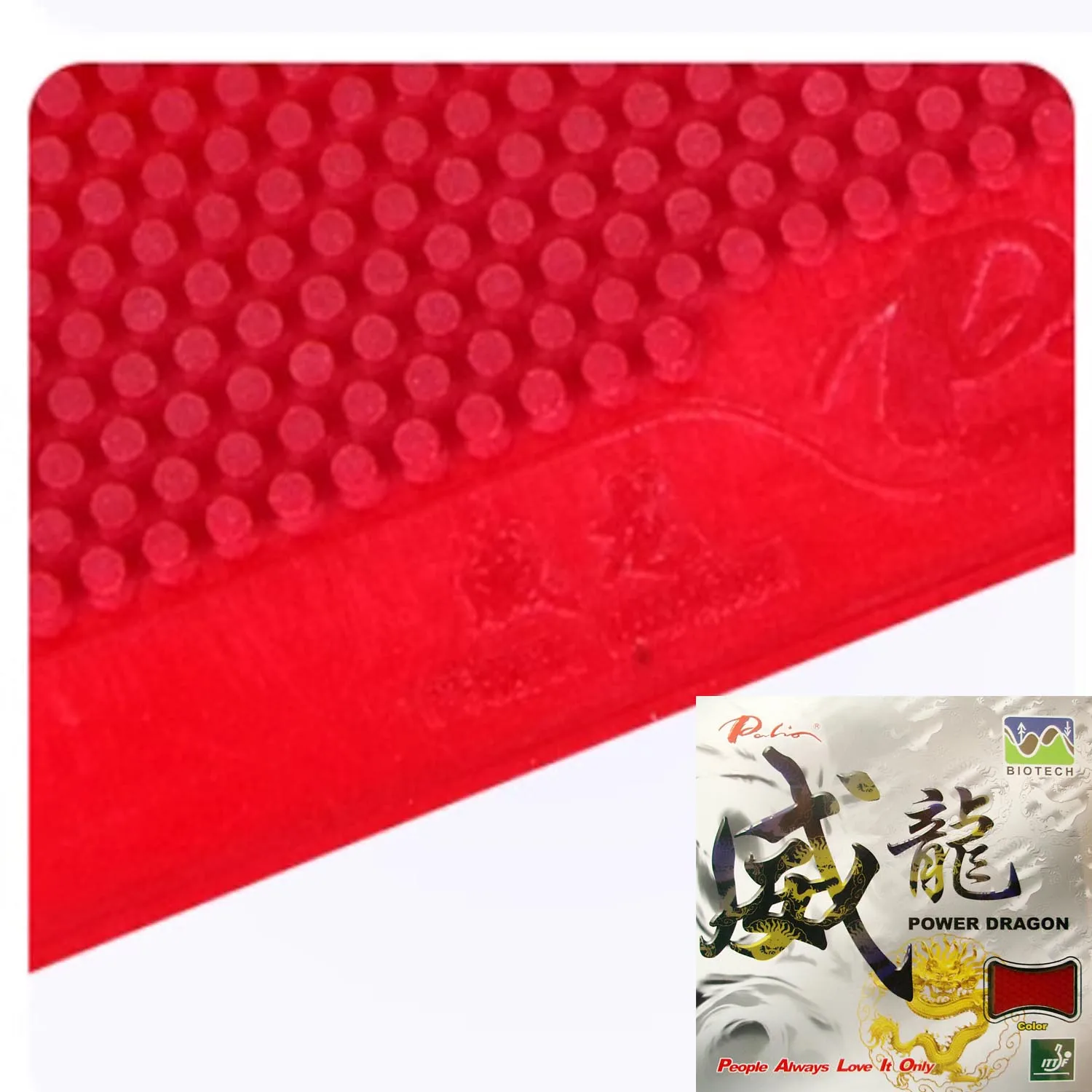 

Palio BIOTECH Power Dragon short pips-out table tennis pingpong rubber with sponge