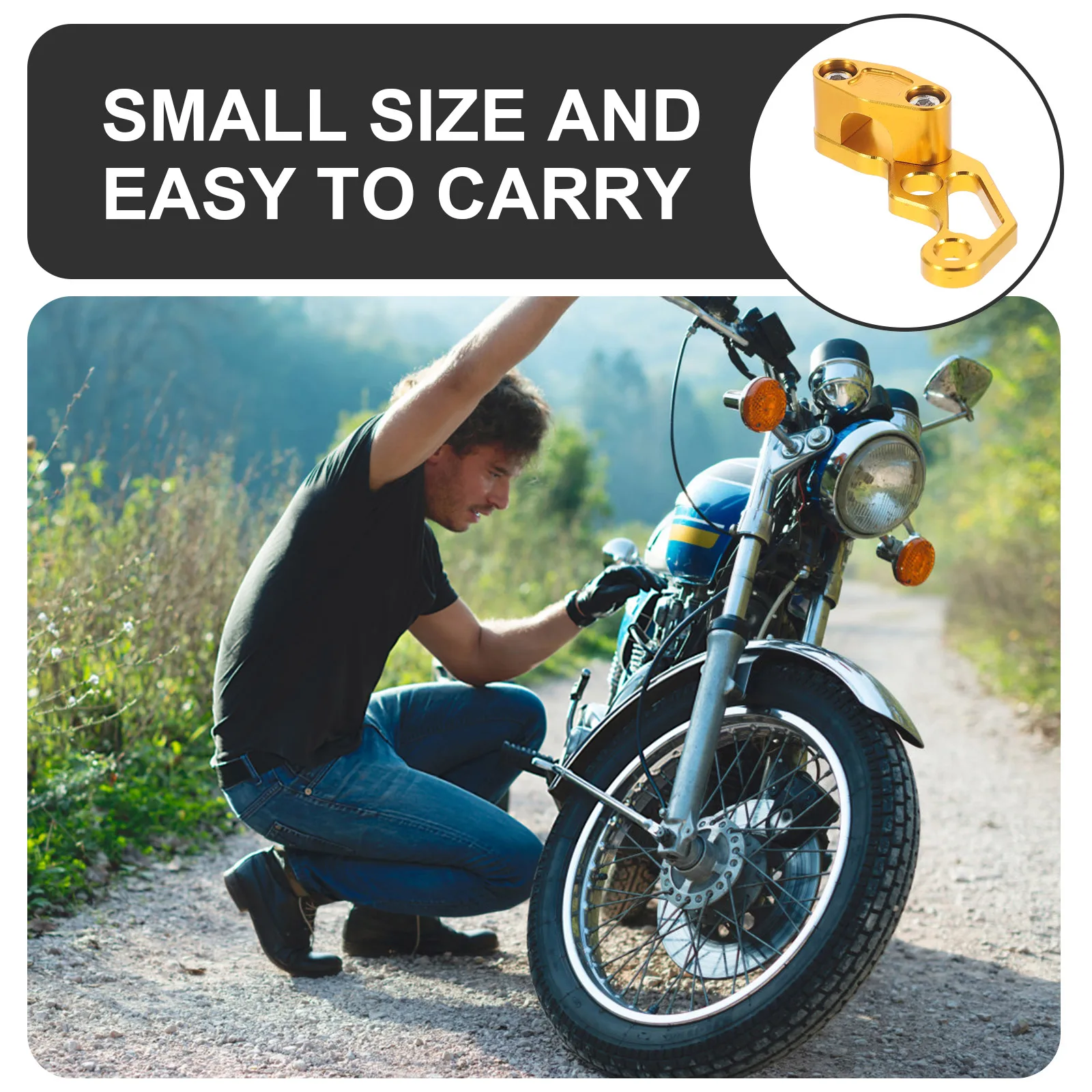 

Brake Cable Clamp Motorcycle Aluminum Alloy Line Mounting Clips Oil Pipe Hole Parking Brake Clamps Bike Frame Modification
