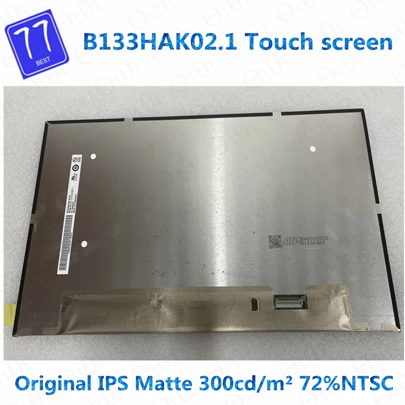 

Original 13.3'' Touch screen B133HAK02.1 R133NWF4 R4 LP133WF6-SPK2 FHD 1920X1080 For Dell Latitude 13 5300 7300 5310 7310