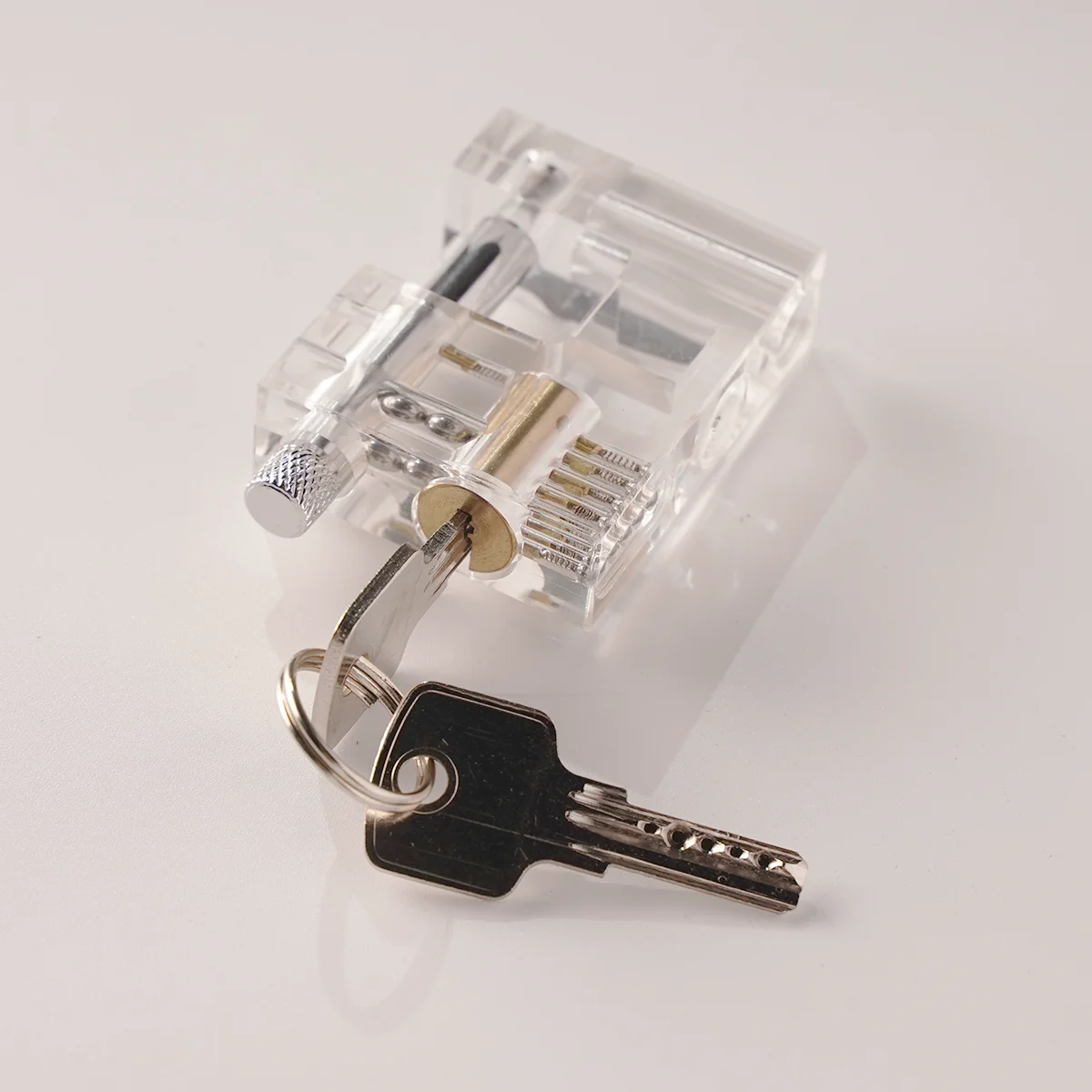 Furniture Hardware Lock - Locksmith Transparent Cutaway Mini Practice Padlock