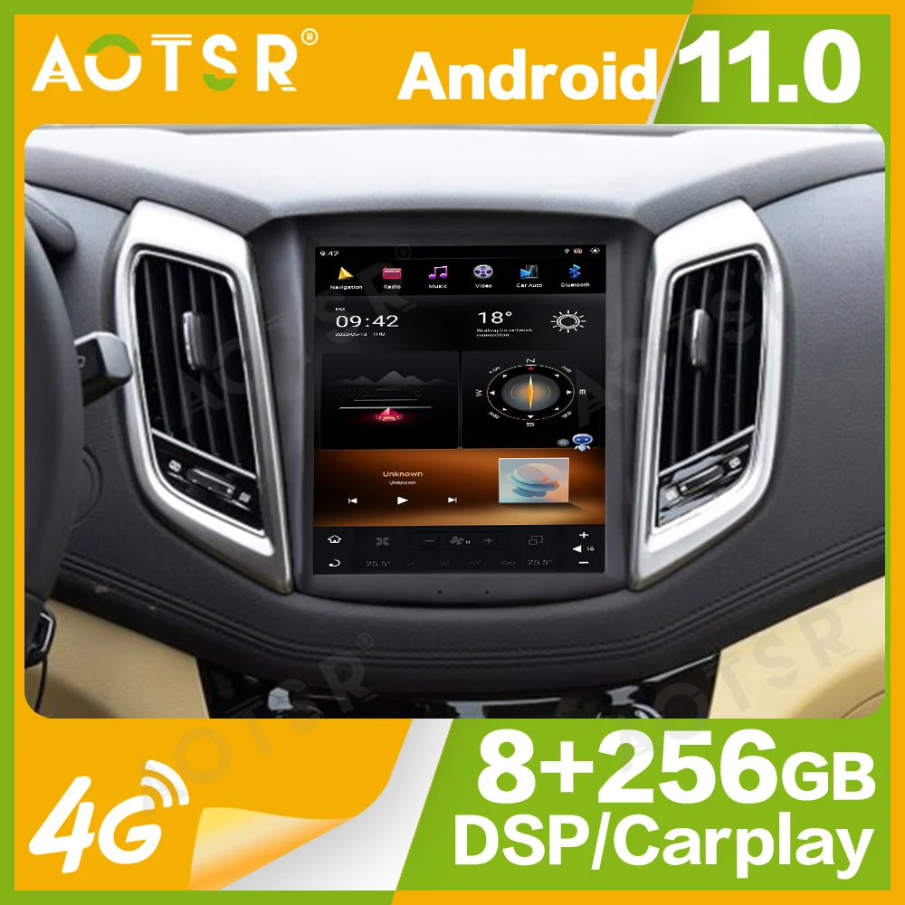 10.4'' Qualcomm 8 vertical For Changan EADO 2016 Car Radio Multimedia Player Android 11 Auto GPS Navi Carplay Head Unit 2Din