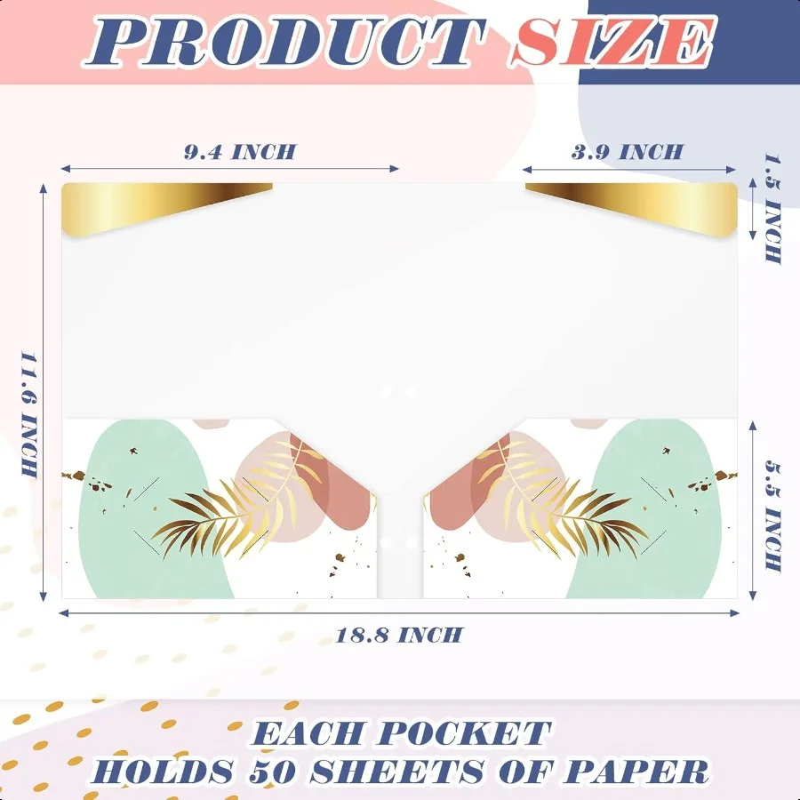 8 عبوات من مجلدات الملفات البلاستيكية مع جيوب، مجلد بلاستيكي مقاوم للماء مع علبتين زاوية ثابتتين وجيوب تتضمن بطاقة Busin S