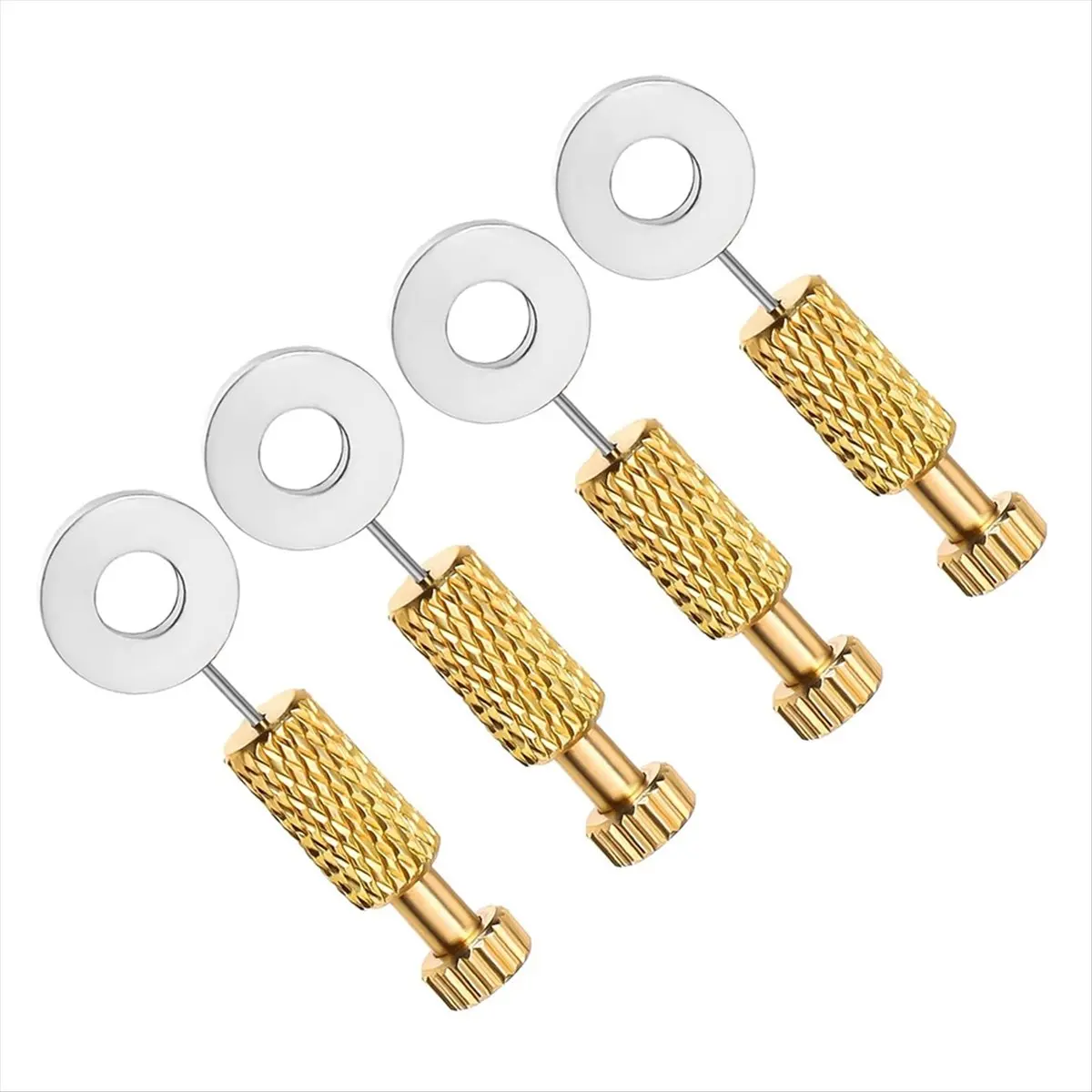 A75K 4PCS Leather Suture Positioning Needle, Leather Needles for Hand Stitching, Handmade DIY Leather Positioning Pins