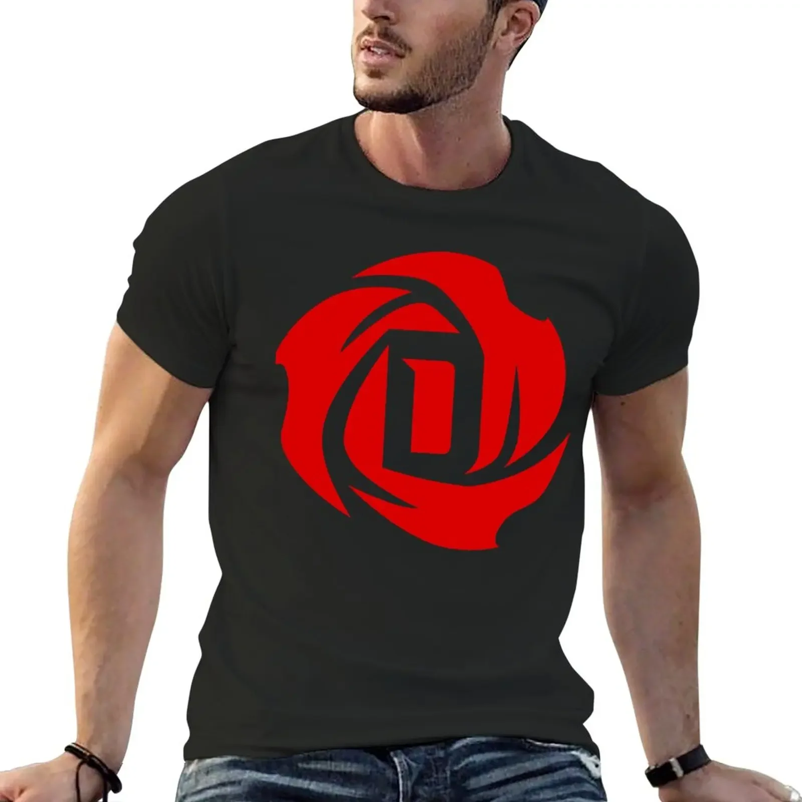 

Derrick Rose Logo Essential T-Shirt tees summer clothes oversized T-shirt men