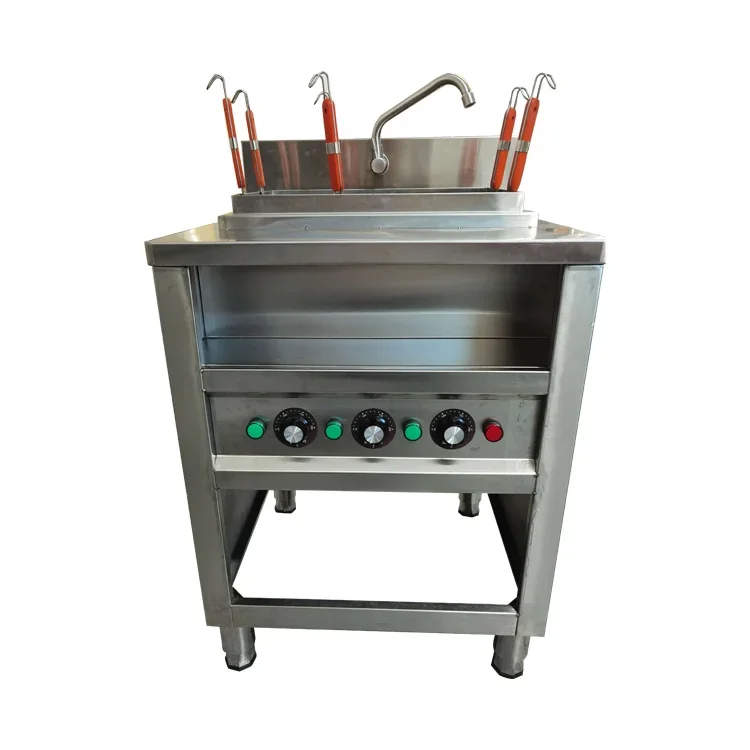 

Electric Standing Noodle Cooker With Automatic Basket Lifting System 3/6 Basket Counter Top Electric Noodle Cooking Machine