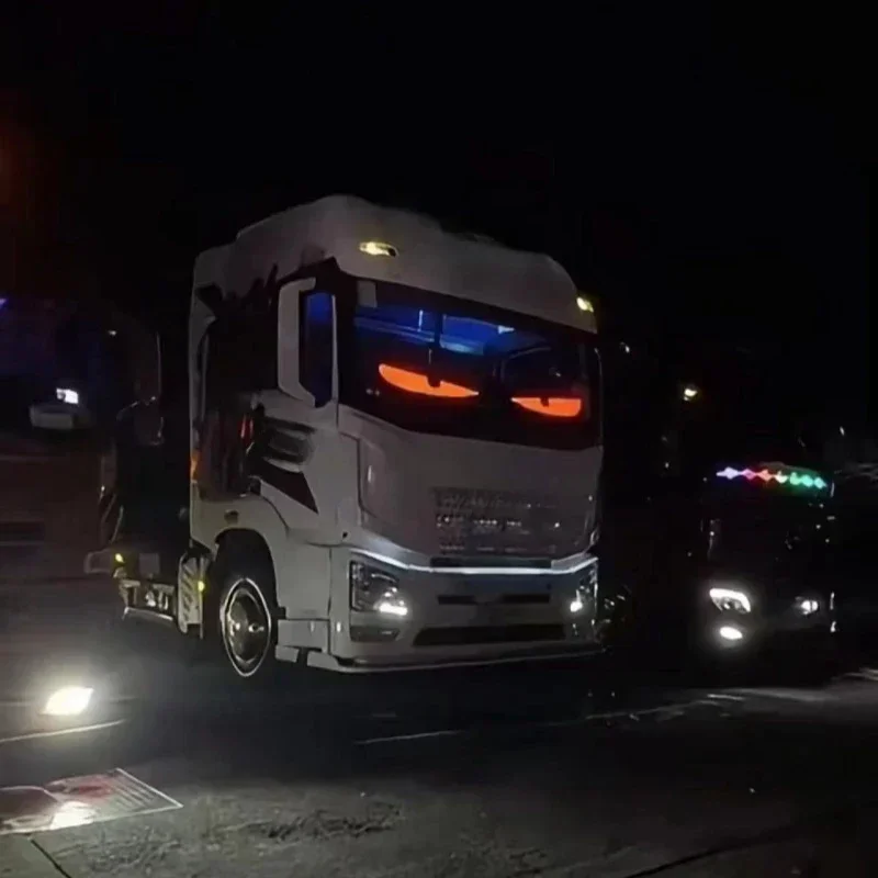 Demon Eyes Car LED Panel Lights APP Matrix Pixel Night Light DIY Programmable Flexible LED Display for Car Truck Accessories