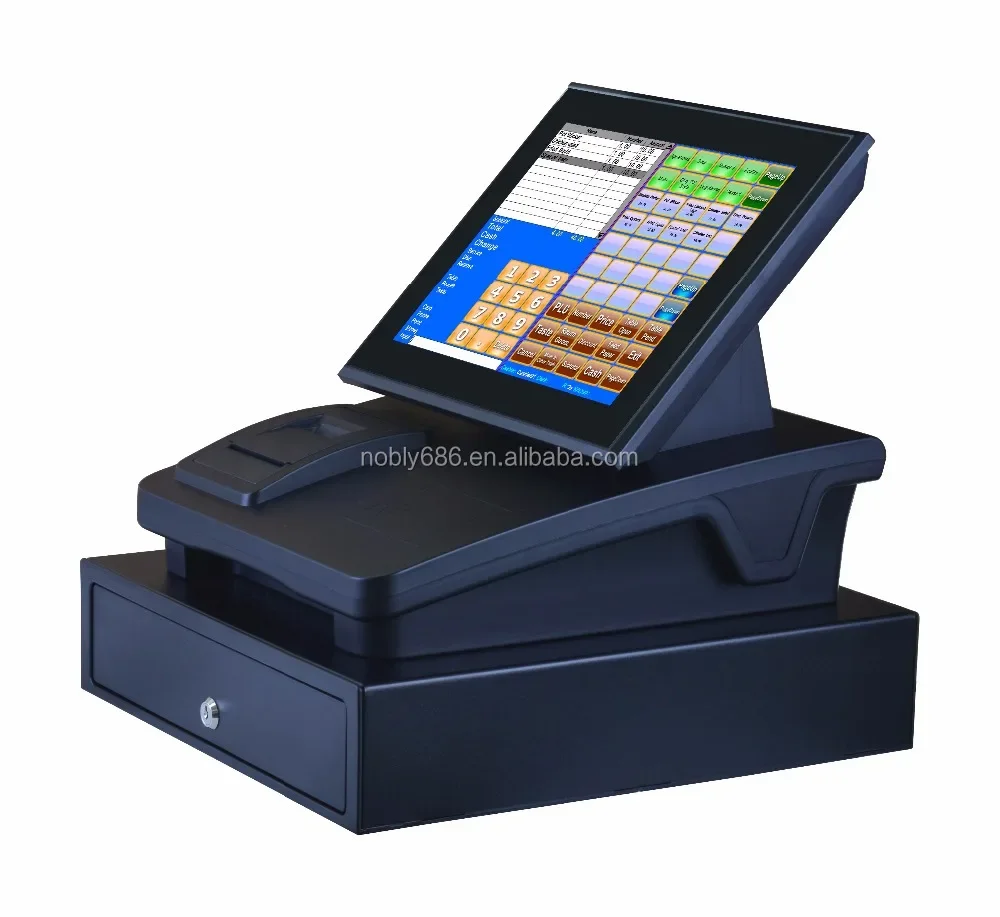 12.1inch All In One Touch Screen Cash Register System With Software Suitable For Restaurant,retail Store, Milk,tea Shop