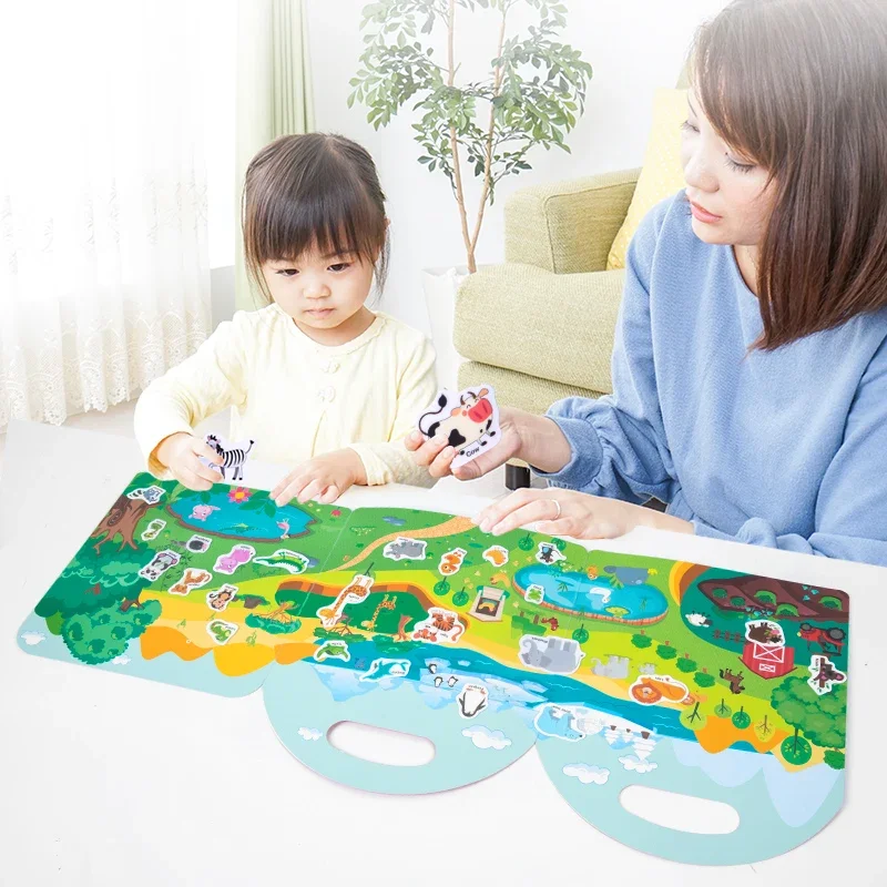 ​​Educational Sticker Activity Book, Focus Training Quiet Time Puzzle, Cognitive Learning Stickers for Children​ image 4