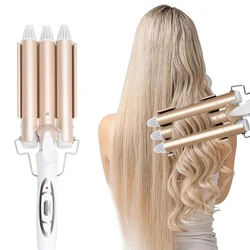 Three Tubes Automatic Curling Iron Curling Stick Egg Roll Water Corrugated Splint Tools Hair Curler