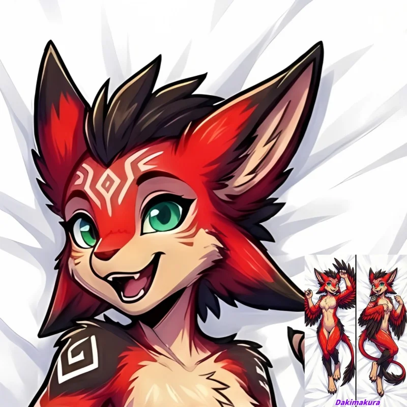 

Dakimakura Anime Pillow Case Furry Double-sided Print Of Life-size Body Pillowcase Gifts