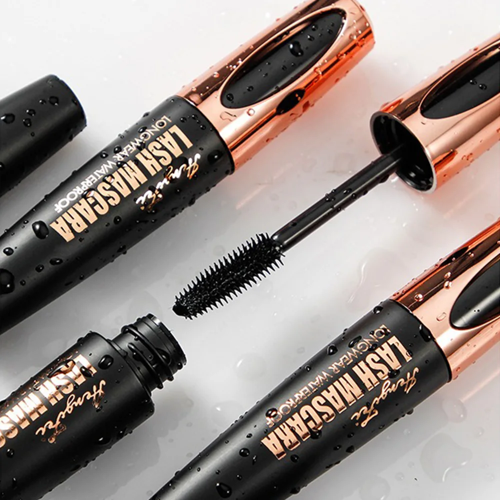 HENGFEI 4D Seide Schwarz Faser Lash Curling Mascara Wasserdichte Mascara Für Wimpern Verlängerung Dicke Wimpern Make-Up Kosmetik