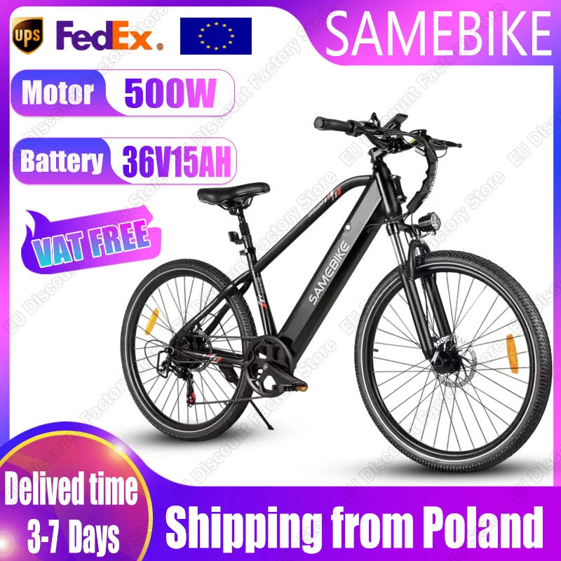 SAMEBIKE E-Bike RS-A01Men 500W Motore Brushless 36V15AH Batteria Al Litio Bici Elettrica Pneumatico da 26 Pollici ​ ​ Bicicletta elettrica per pendolarismo