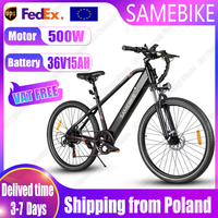 SAMEBIKE E-Bike RS-A01Men 500W Brushless Motor 36V15AH Lithium Battery Electric Bike 26Inch Tire Commuting Electric Bicycle