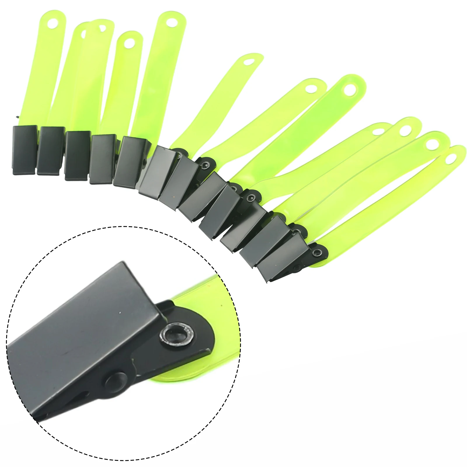 Verkeersbord Clip Verkeersbord Clip Jacht Jacht Metalen Clip PVC Reflecterende Marker Kopspijkers Trail Marker 12/Pack