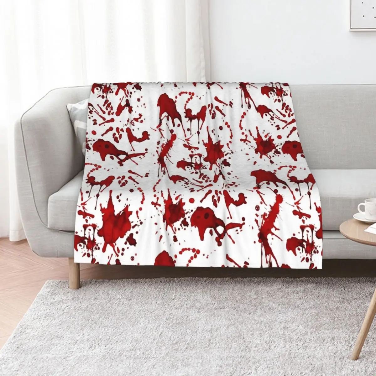 Blood Splatter Throw Blanket manga Tourist blankets ands Softest Warm Hair Blankets