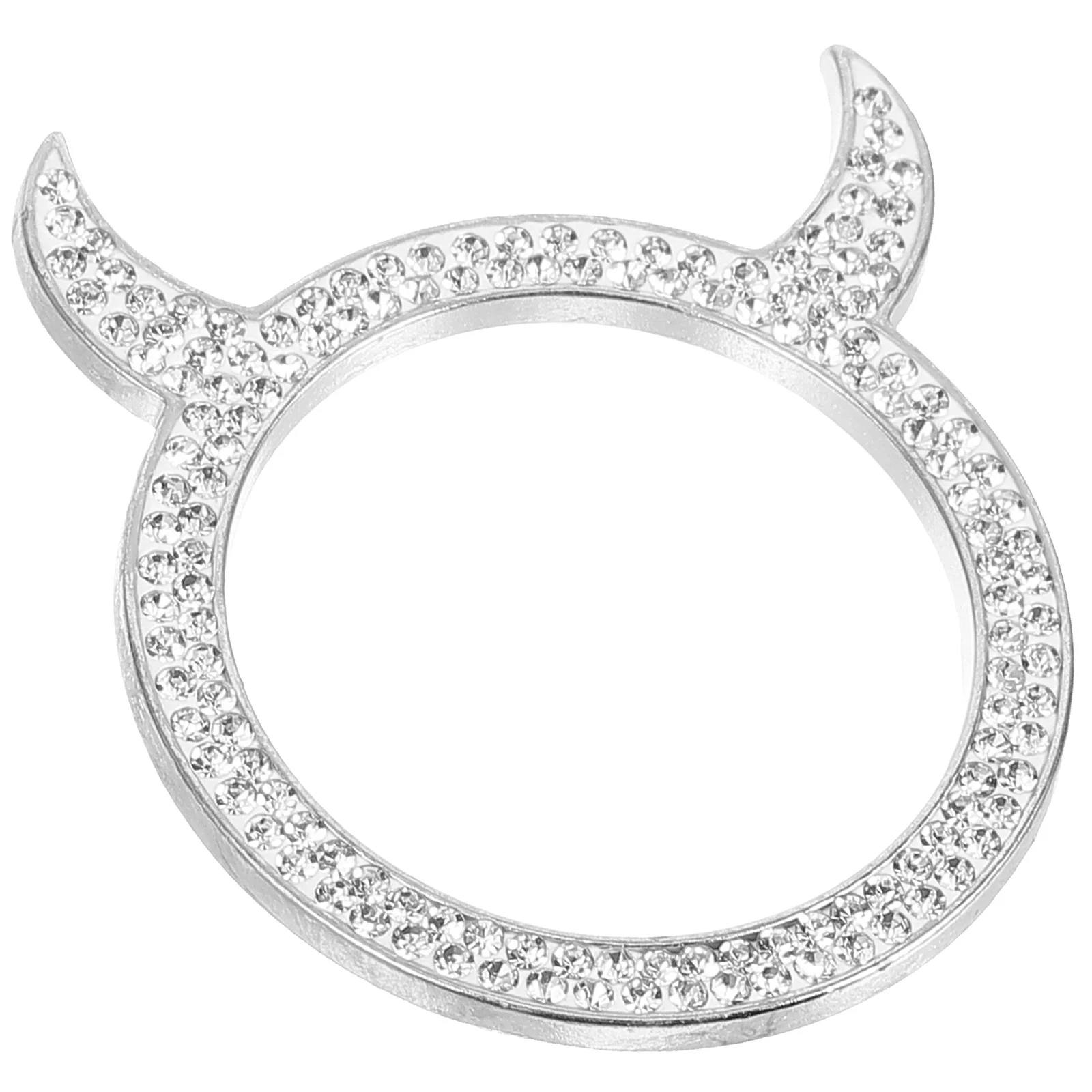 

Car Decoration Ring Rhinestone Zinc Alloy Push Start Button Cover Universal Fit For Engine Ignition Switch Bling Interior