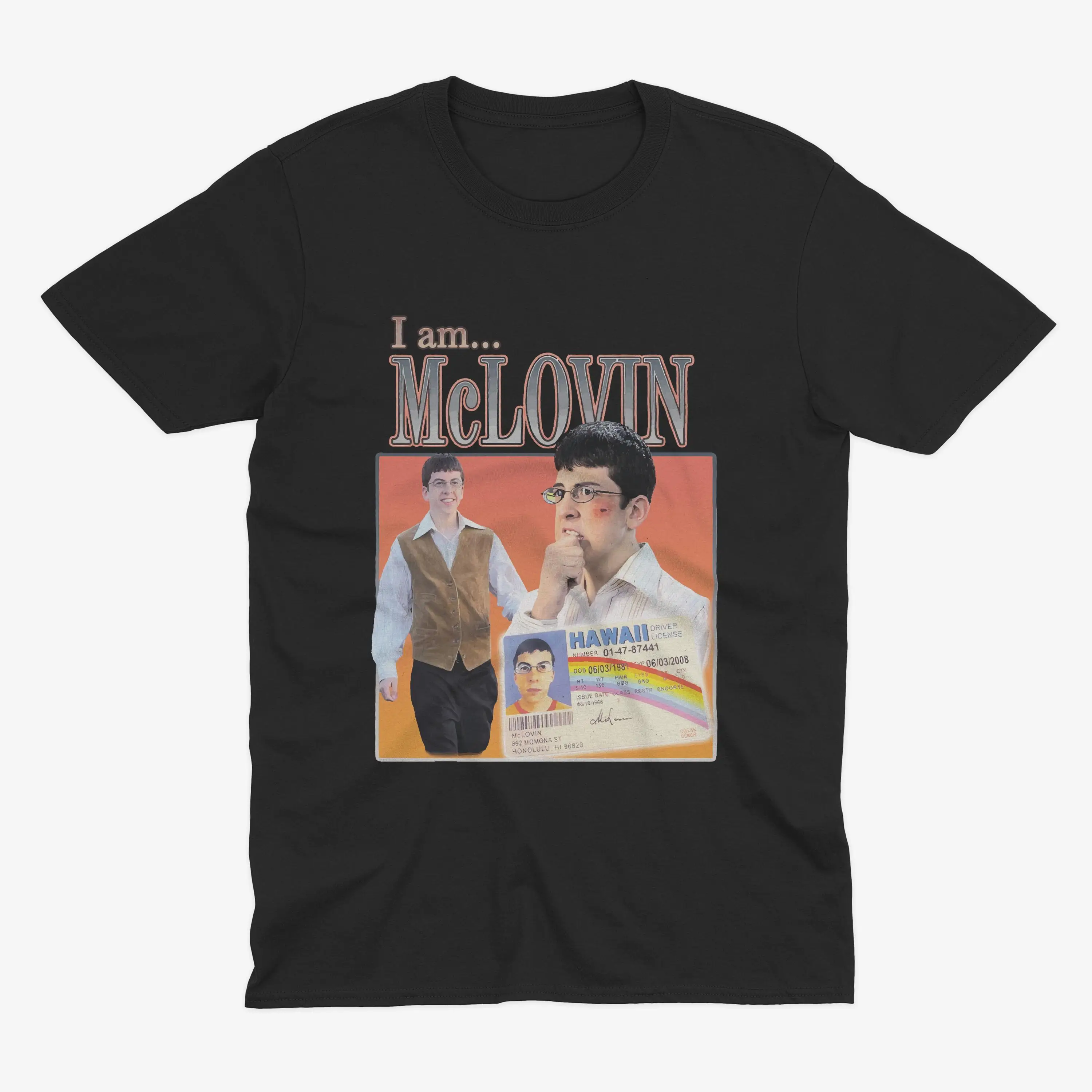 Mclovin Superded الرجال النساء القطن تي شيرت الصيف الرجال Harajuku قصيرة الأكمام مضحك هدية عيد ميلاد للرجل امرأة طباعة الفن تيز الأعلى #3