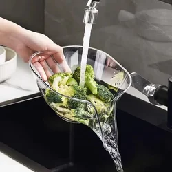 Thanstar-mir de Vidange Transparent pour la Cuisine, Filtre de Lavage des Légumes et Fruits, Passoire à Proximité, Filles, Tamis à Riz, Outil de Livres