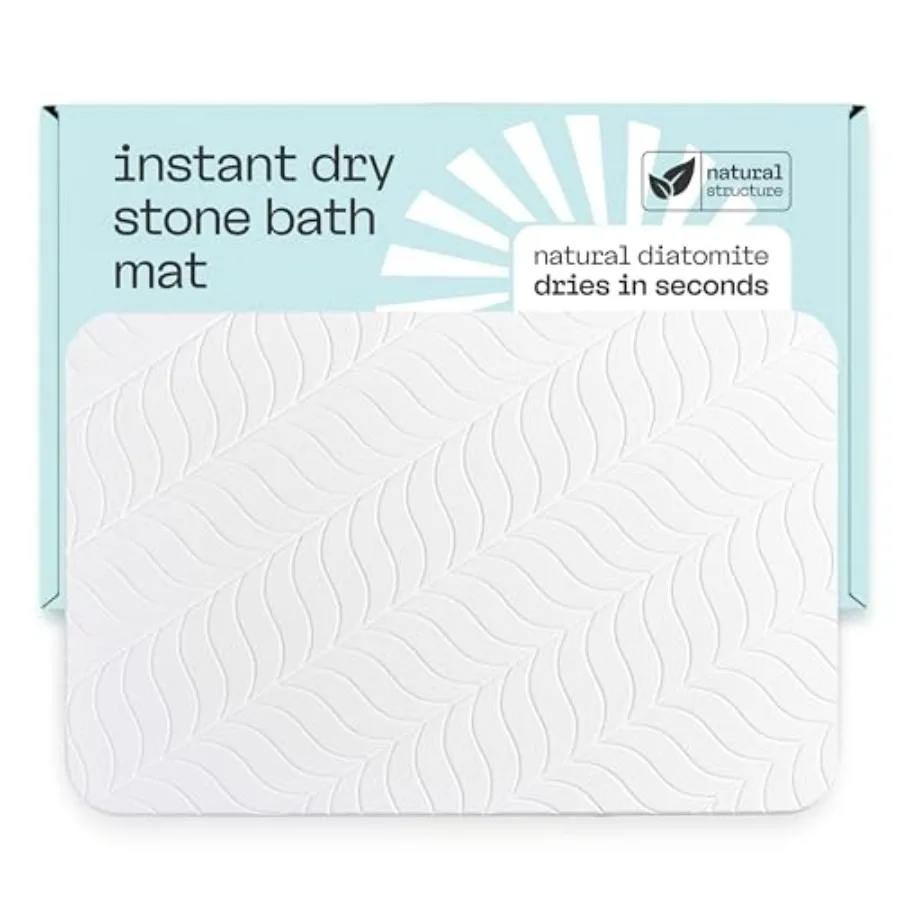 

Большой диатомитовый коврик для ванной и душа, быстросохнущий, ультра-впитывающий, нескользящий, из диатомовой земли