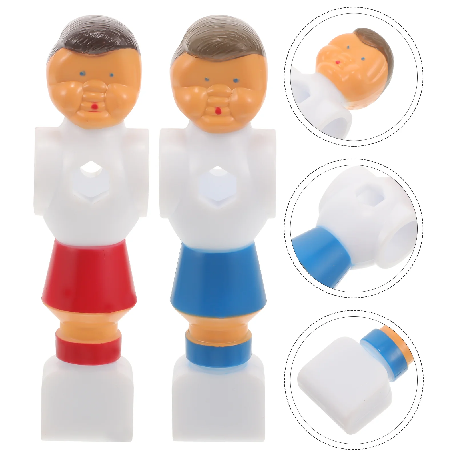 Pièces de Machine de jeu de bureau de Football, 4 pièces, accessoires, figurines en Pvc, Statues de joueur de baby-foot