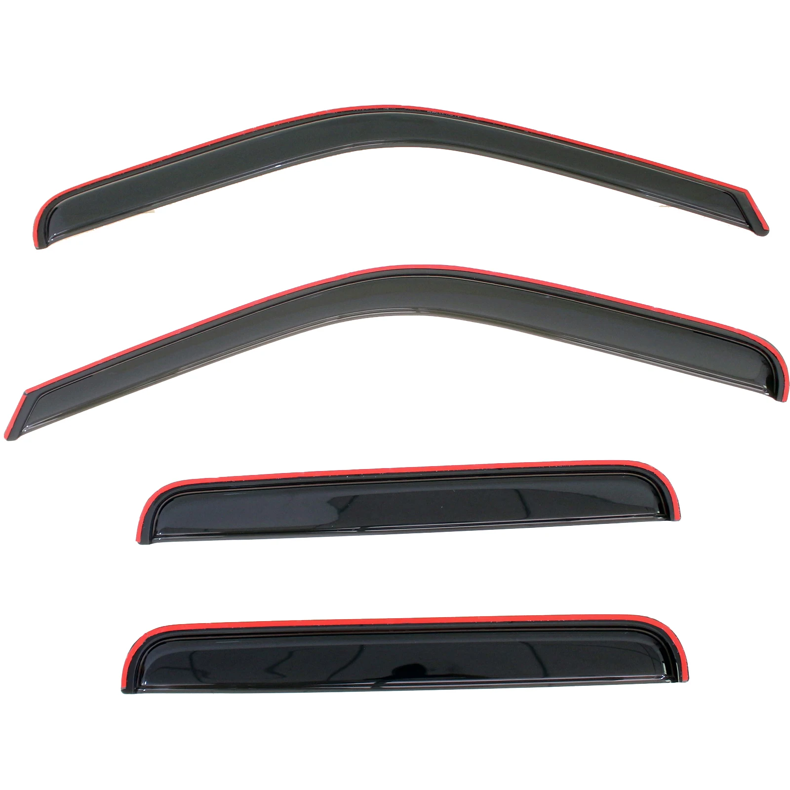 

4 шт., козырьки для дверей и окон от солнца от дождя для 1999-16 F250-F450 SuperDuty Crew Cab