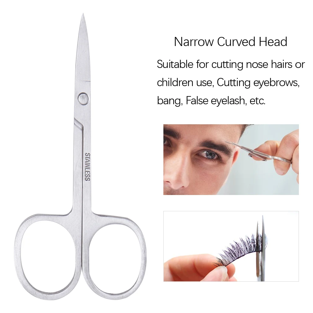 4Pcs/6pcs Eyebrow Tweezers Stainless Steel Point Slant Flat Tip Eyebrow Hair Tweezers False Eyelash Clip Eyebrows Accessories