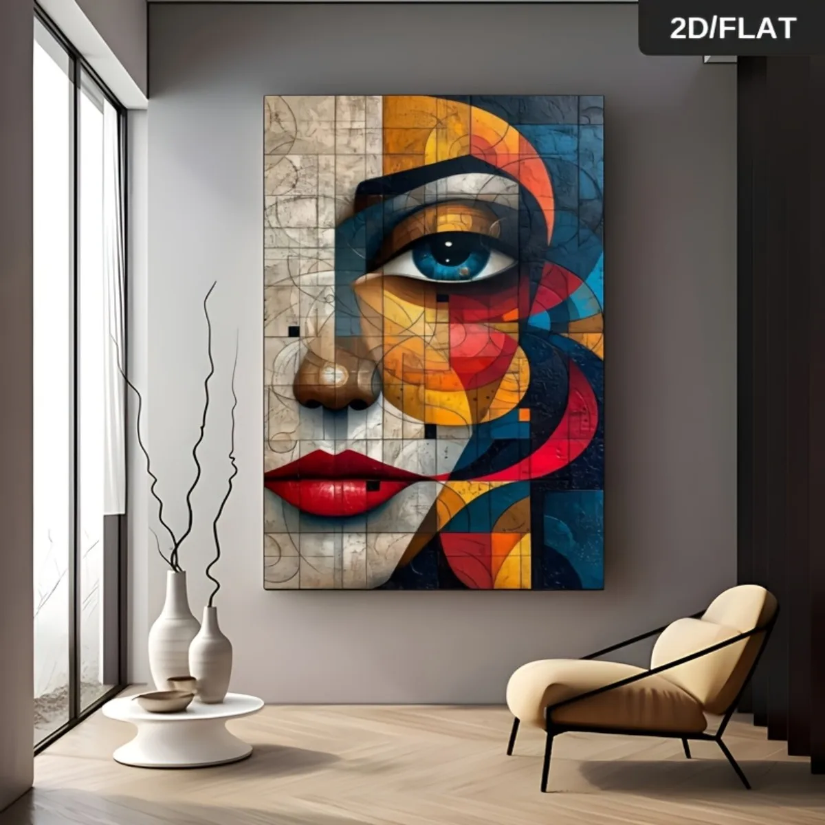 

D Flat, 1 шт., безрамные современные африканские абстрактные художественные принты (настенная живопись на холсте, современный холст, постер