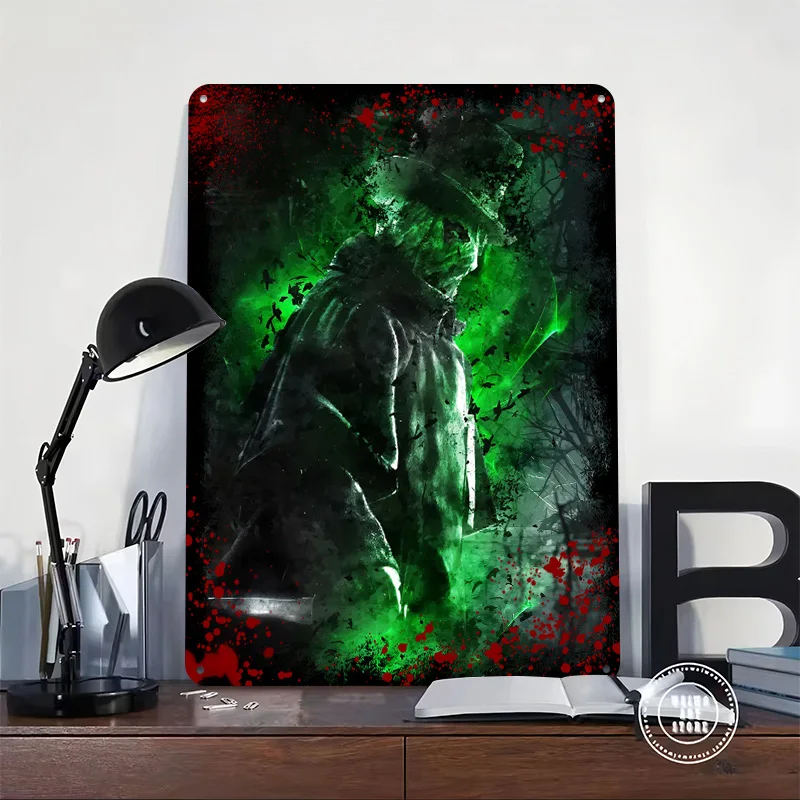 Jack the Ripper Poster Customized Wall Art Vintage Metal Signs Retro Tin Plaque for Man Cave Decoration Bedroom Decorations Home