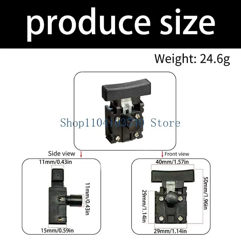 02DC 2Pcs Lightweight Switcher Control For Electric Power Tool Woodworking Equipment