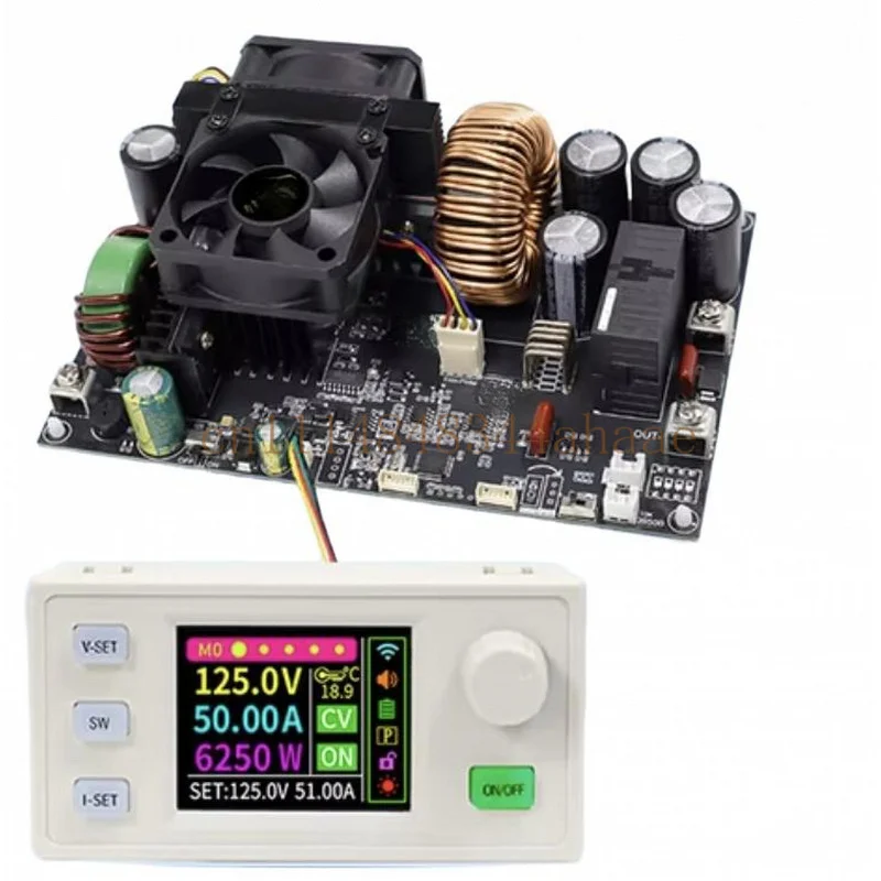 XY12550S Digital DC Adjustable Step-Down Power Supply Constant Voltage  Current Module 50A/6250W Input DC12-140V