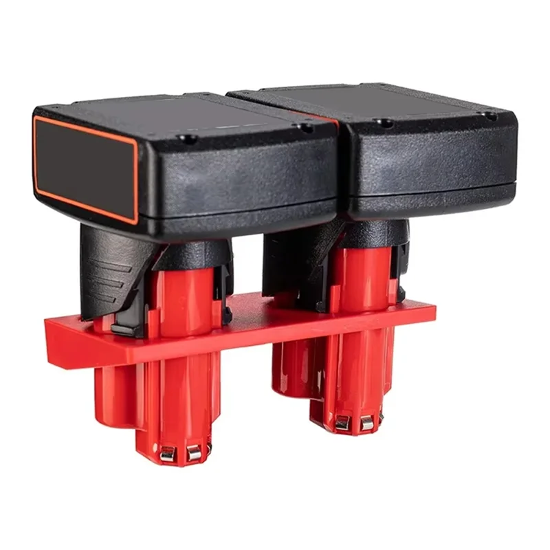 ABUG-2Pcs For Milwaukee 12V Li- Battery Battery Holder For Battery Mount Dock Holder Storage Fixed Bracket For 48-11-2401