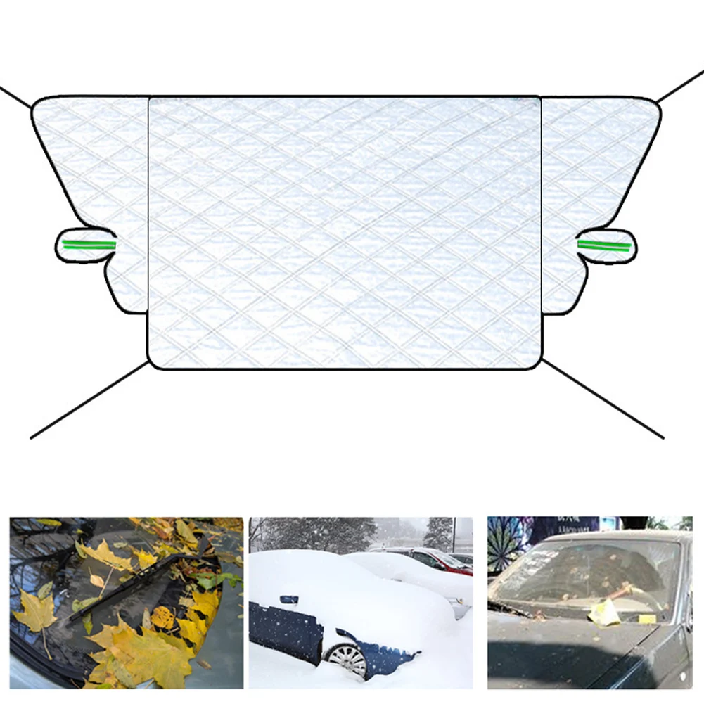 Car Windscreen Windshield Frost Snow Cover Shield Mirror for Window Protector Thick Auto Sunshade Snow Ice Protection Cover