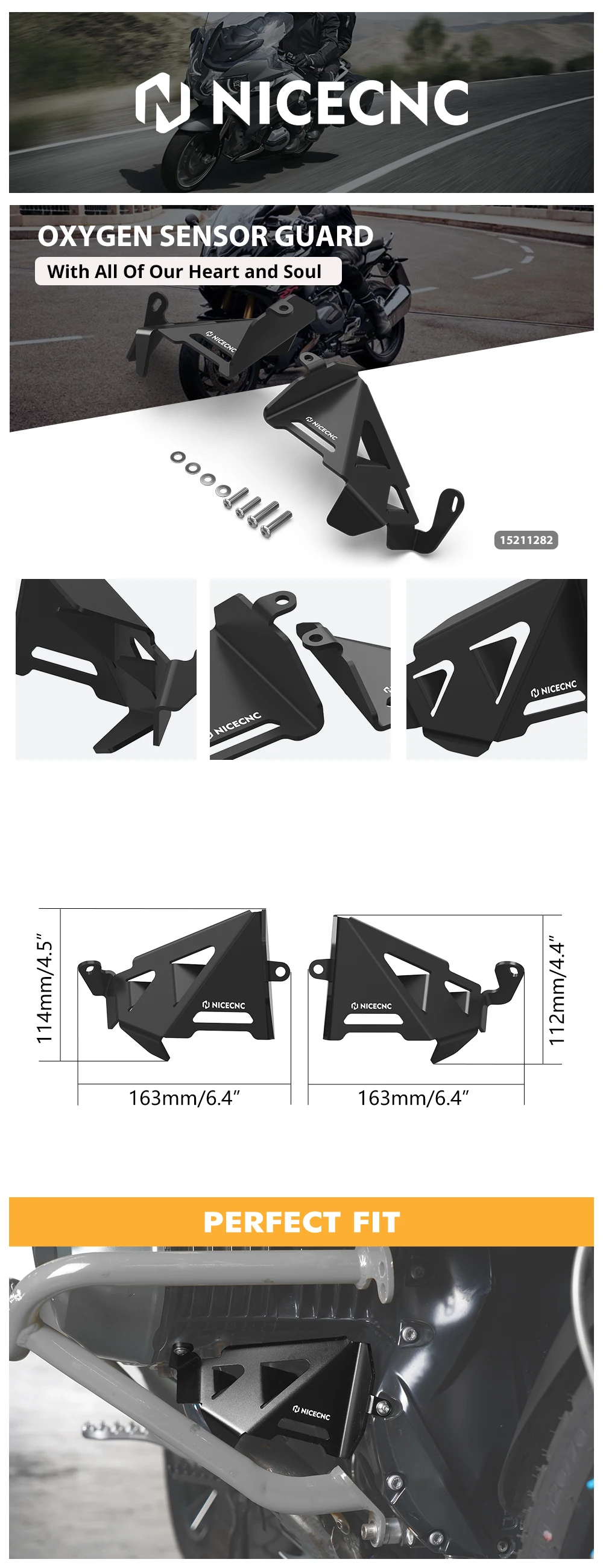Für BMW R1250GS Adventure 2019-2024 2023 Motorrad Sauerstoff Sensor Abdeckung Schutz Protector R1250GS 2018-2023 R1250R 2018-2024 – Detail 6