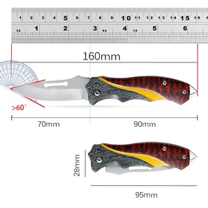 Multifunctional stainless steel fruits knife, folding knife, portable barbecue knives, kitchen cooking Meat Cleaver, cut 10 Main Sales Handmade Knives for Barbecue - №5