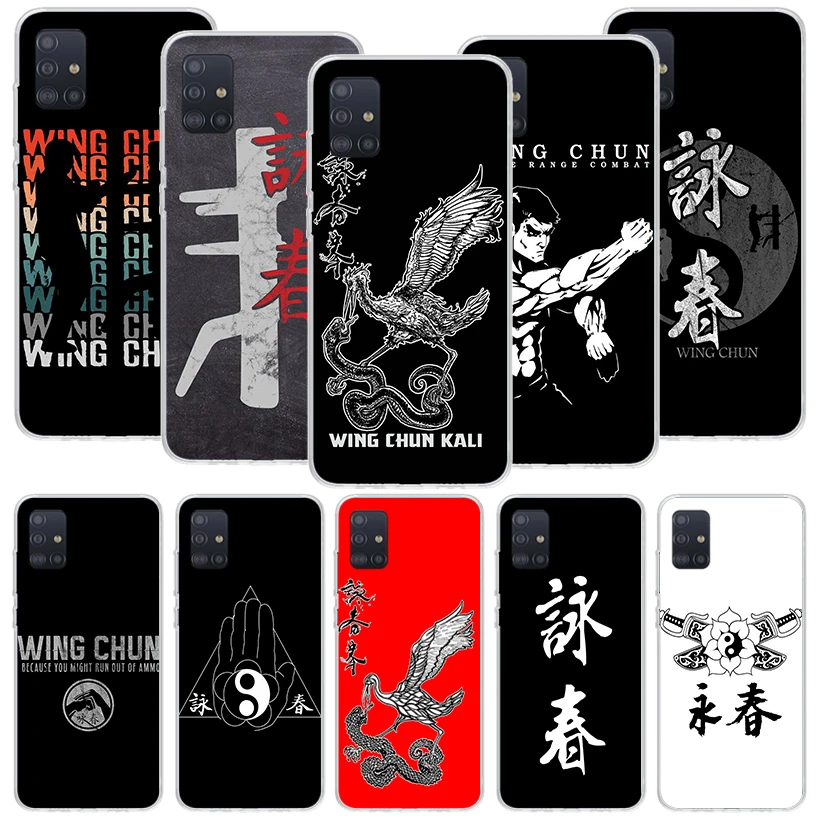 Wing Chun Kung Fu Phone Case For Samsung Galaxy A51 A71 A41 A31 A21S A11 A01 A70 A50 A40 A30S A20E A20S A10S A6 A7 A8 A9 Fundas