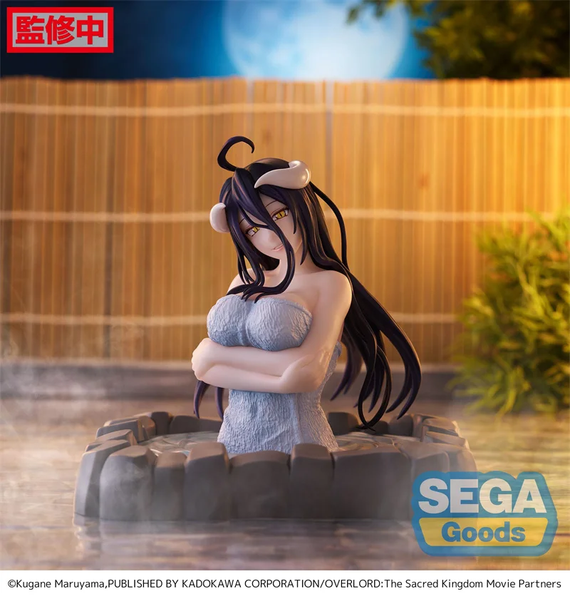 Em estoque SEGA OVERLORD Hot Spring Albedo Private Banheiro Ver. Brinquedo de coleção de modelo de figuras de ação de anime em PVC