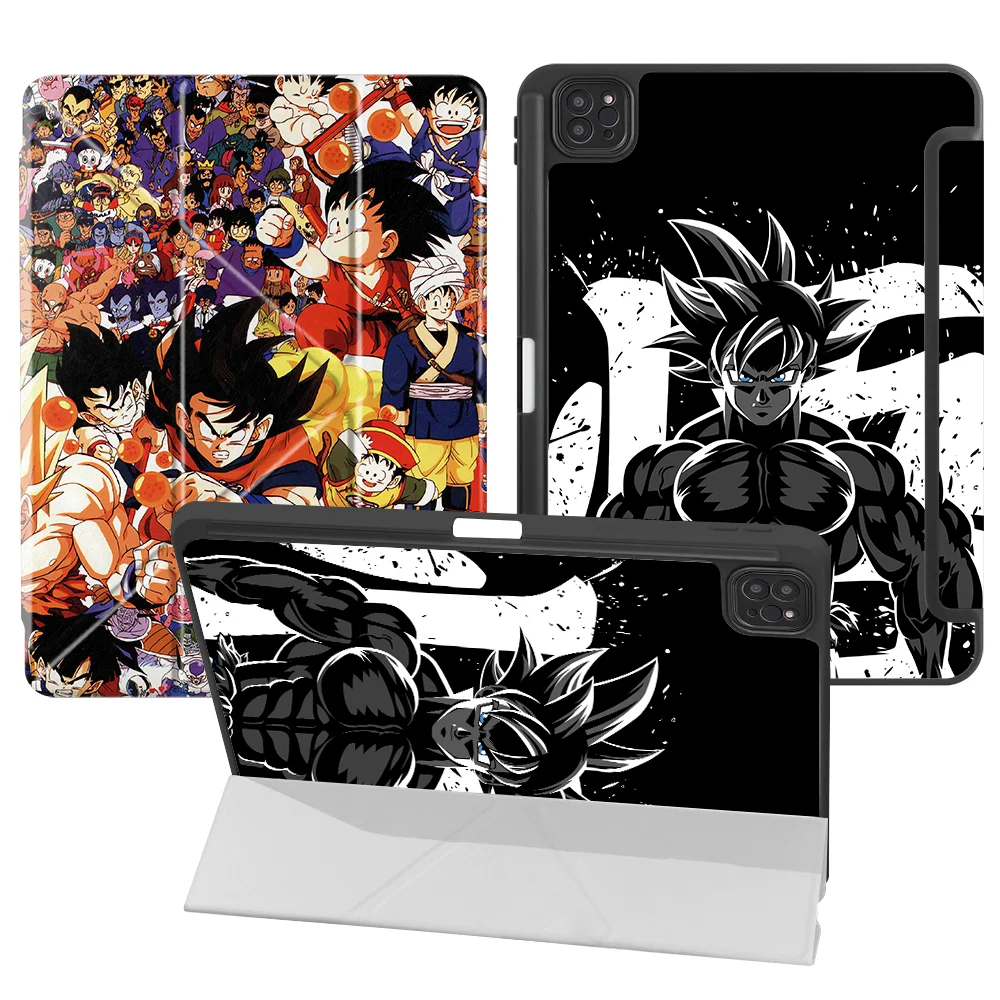 With Pen Slot Cover Tablet Case For iPad 10th Gen 11th 9th 12th Air 8 M2 M3 3 Pro M4 13 2025 2026 Mini 7 6 5 D-Dragon Balls