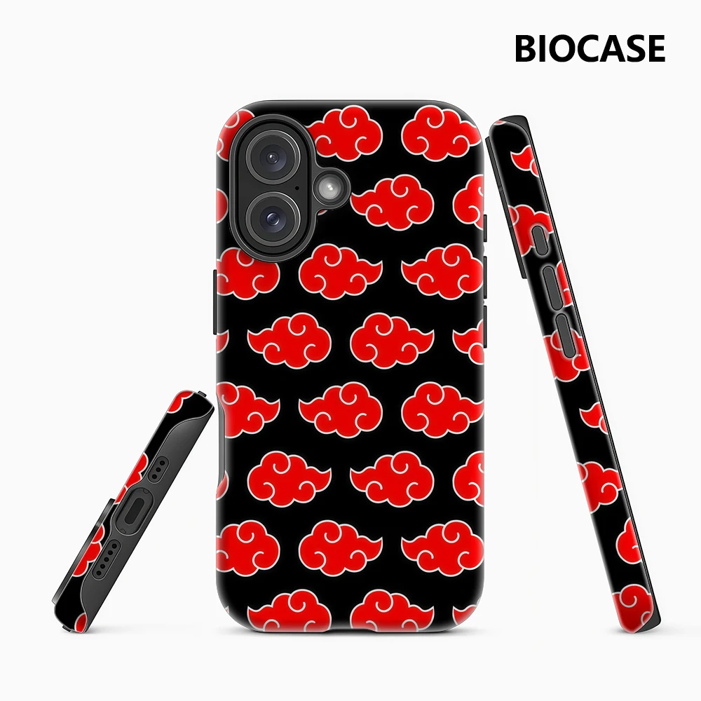 Rote Wolken Anime N-NARUTOS Handyhülle für Magnetische Handyhülle für iPhone 17 16 15 14 Pro Max Plus Einzel- und Doppelschichtige Robuste Hülle