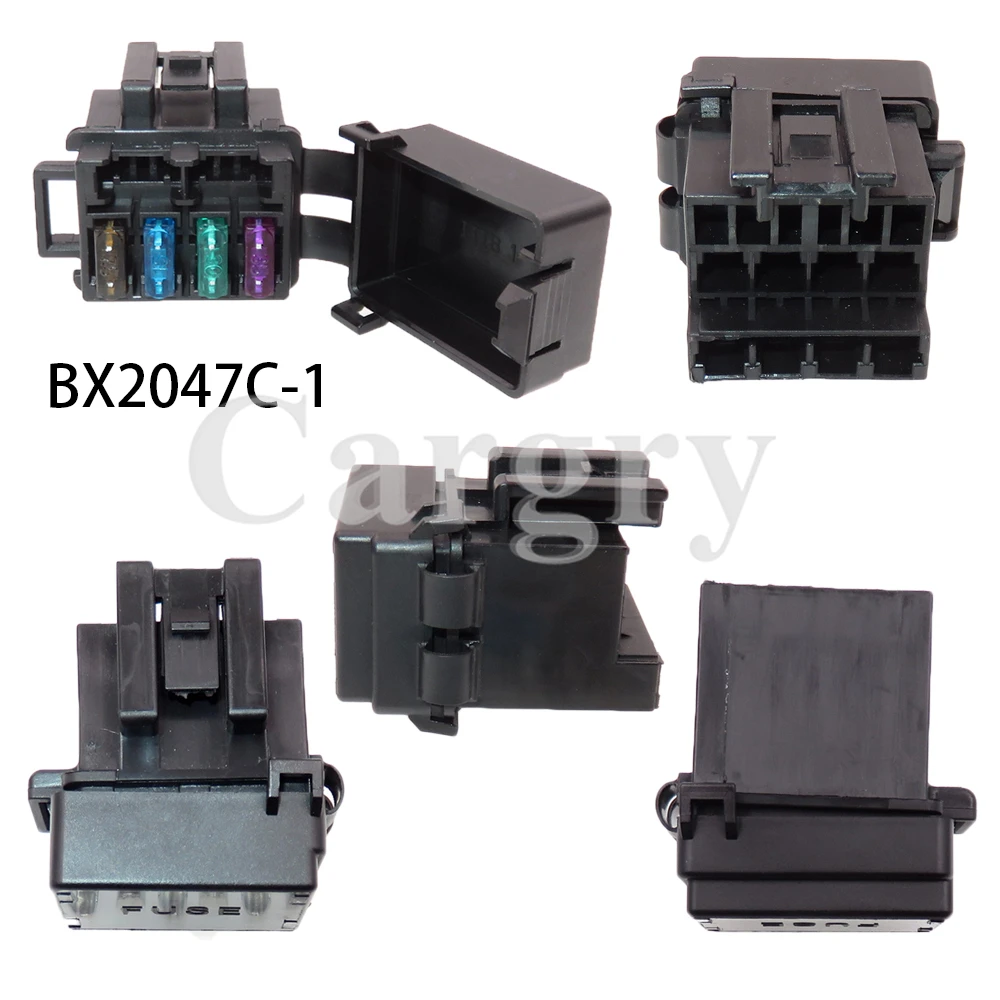 1 Set 4 Ways Mini Blade Type Fuse Holder BX2047C-1 BX2047C-2 AC Assembly Micro In-line InLine Fuse Holders Without Fuses