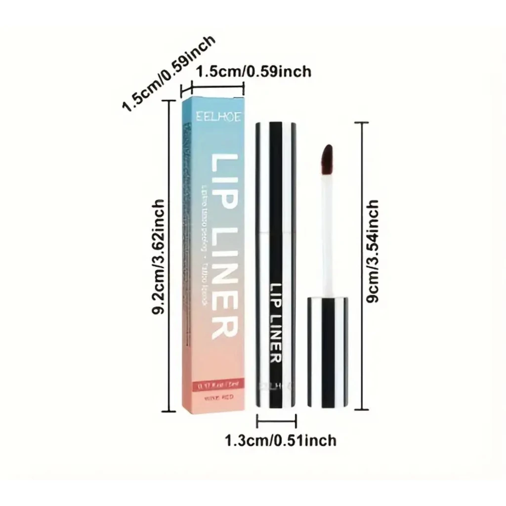 3 colori Peel Off Lip Liner Tattoo Lipgloss Impermeabile a lunga durata Matte Lip Ink Lip Tint Sexy Red Brown Contour Lipliner Trucco