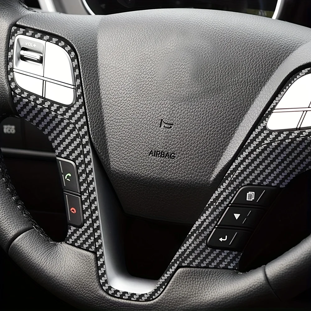 

For Hyundai Santa Fe IX45 2013-2018 Interior Control Panel Door Handle 5D Carbon Fiber Stickers Decals Car styling Accessorie