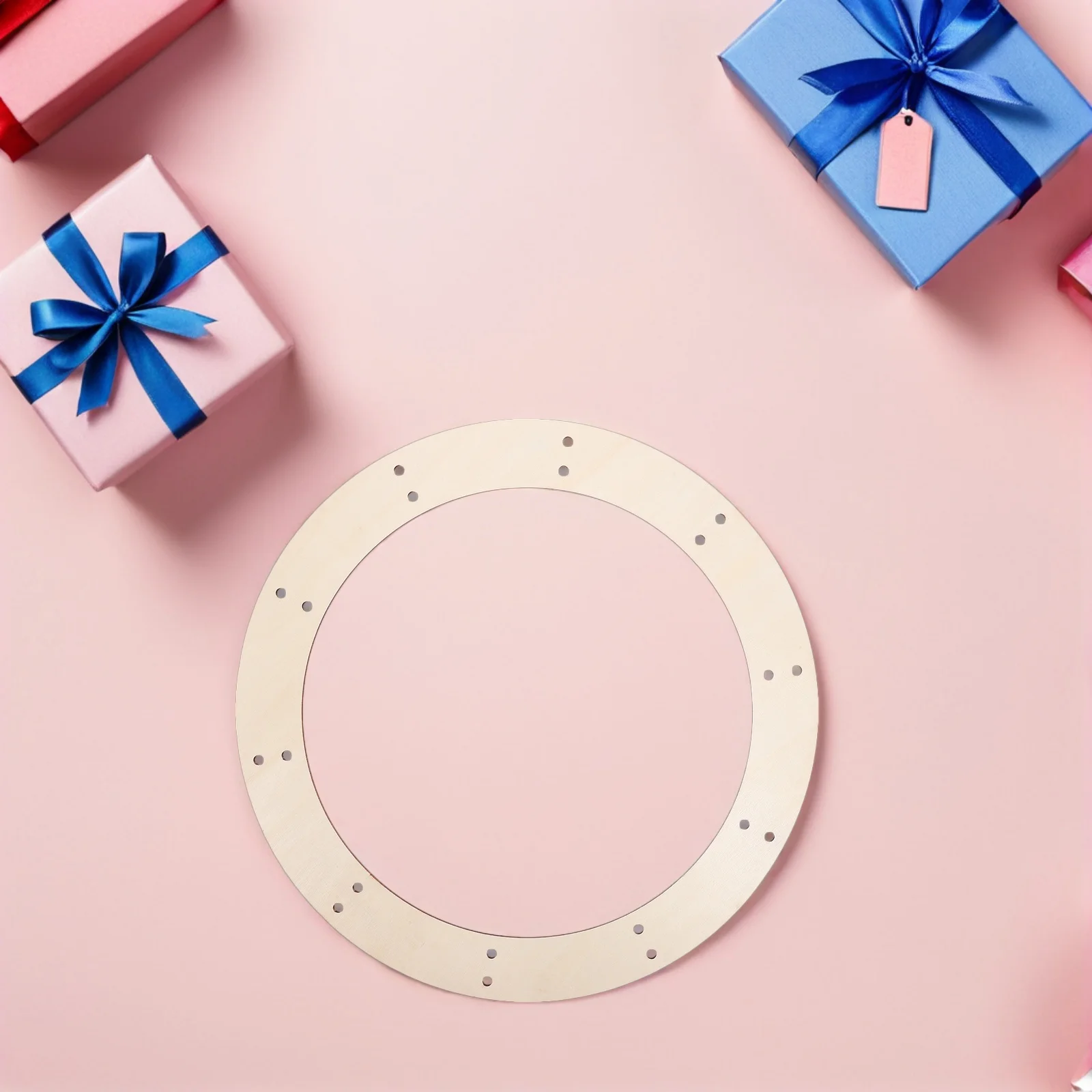 

10Pcs Wooden Wreath Frame Natural Wood Round Ring Blank Floral Hoop for Christmas Easter Wedding DIY Holiday Wreath Making