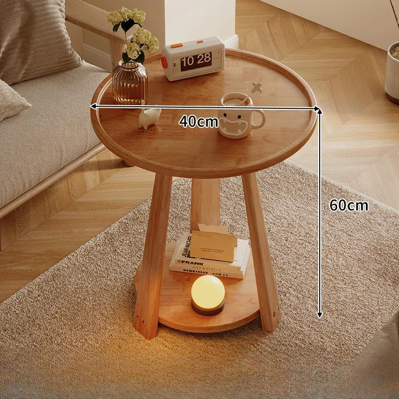 Nordic Tulip Modern Sofa Tables Coffee Living Room Round Sofa Tables Simple Wooden Space Saving Mesa Plegable Home Furniture